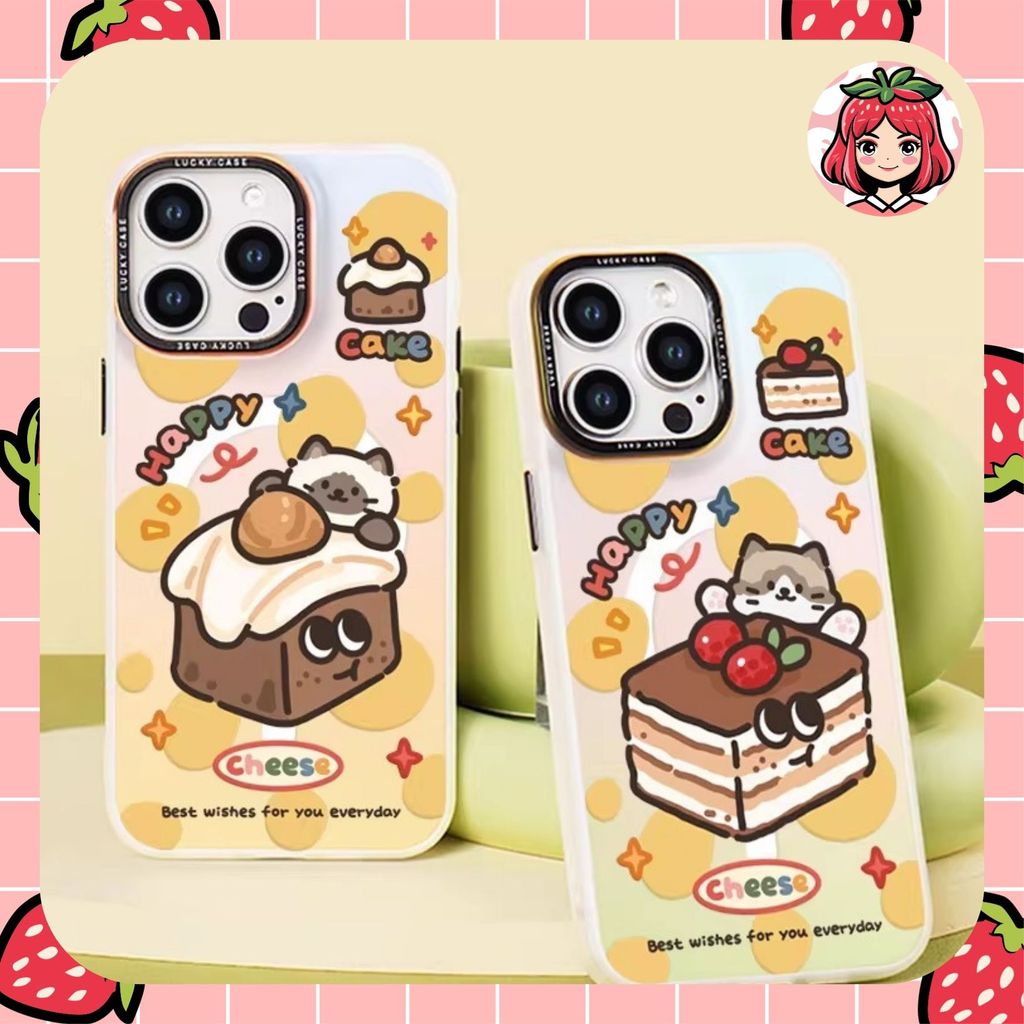 So Cool Happy Cake Hologram Printing case iphone 6 7 8 plus x xs xr max 11 12 13 14 15 pro max (5)