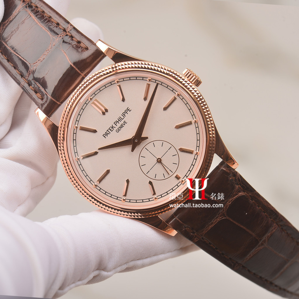 Patek PhilippePPCALATRAVA Rose Gold 39mm Manual Mechanical Mens Watch 6119R-001