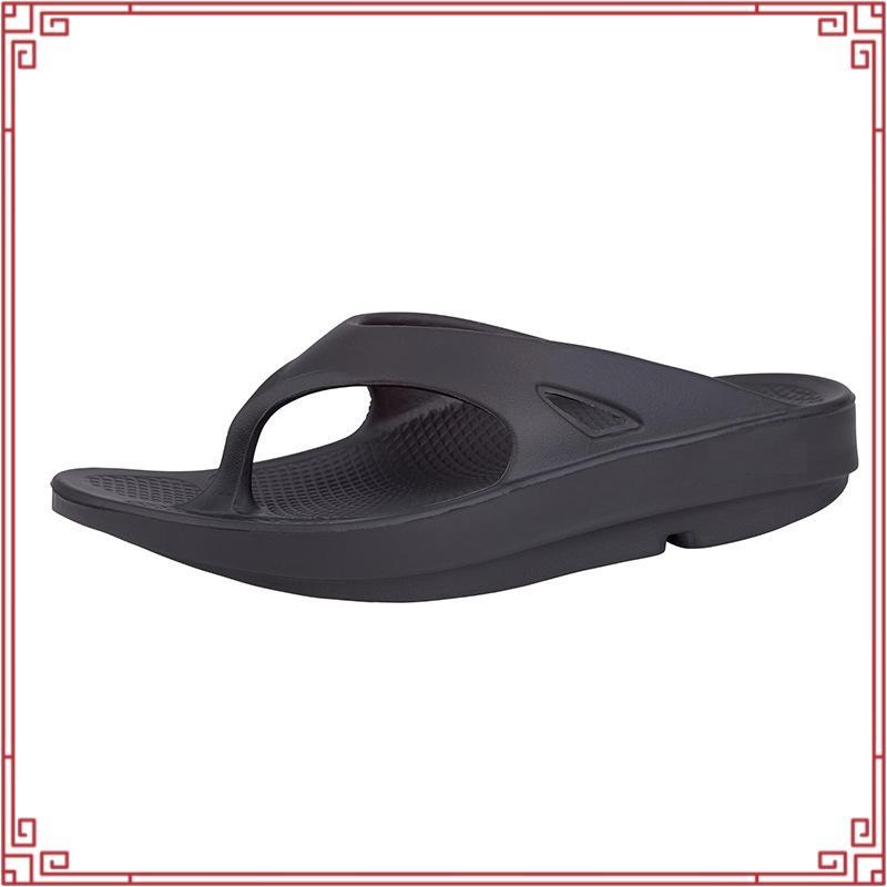 รองเท้า Oofos แท้ รองเท้าแตะเพื่อสุขภาพ รองเท้าแตะผู้ชาย Oofos รองเท้า Black (ดำ) หายปวดเท้าทันที - 