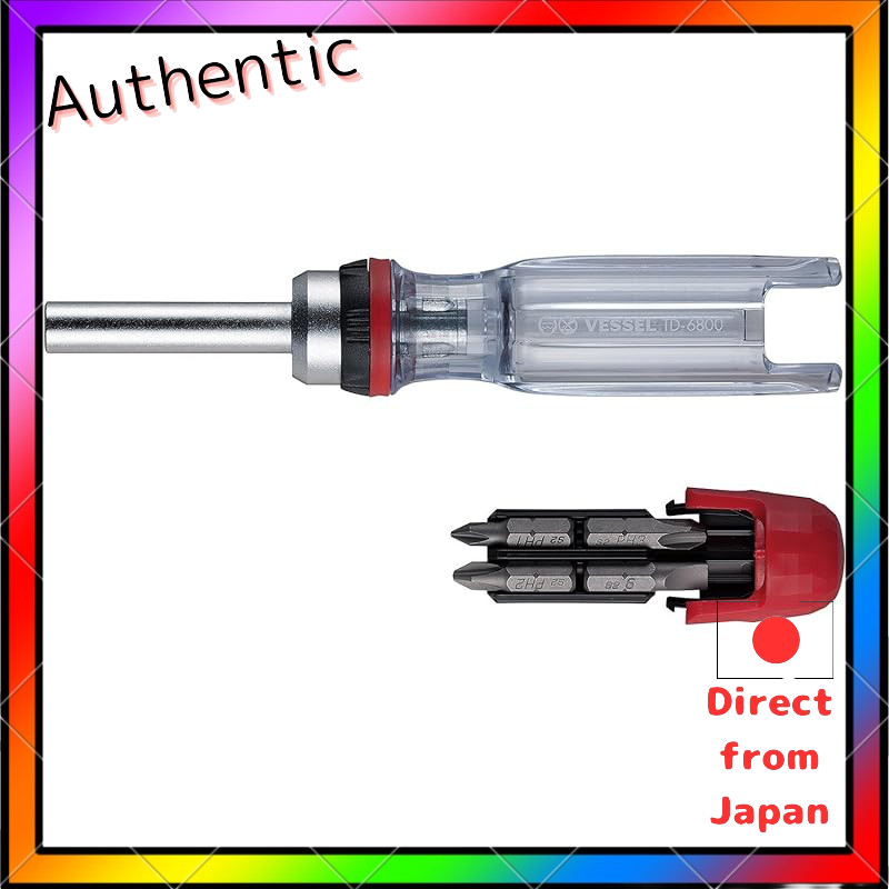 VESSEL Ratchet Driver Set with Multiple Bits Included