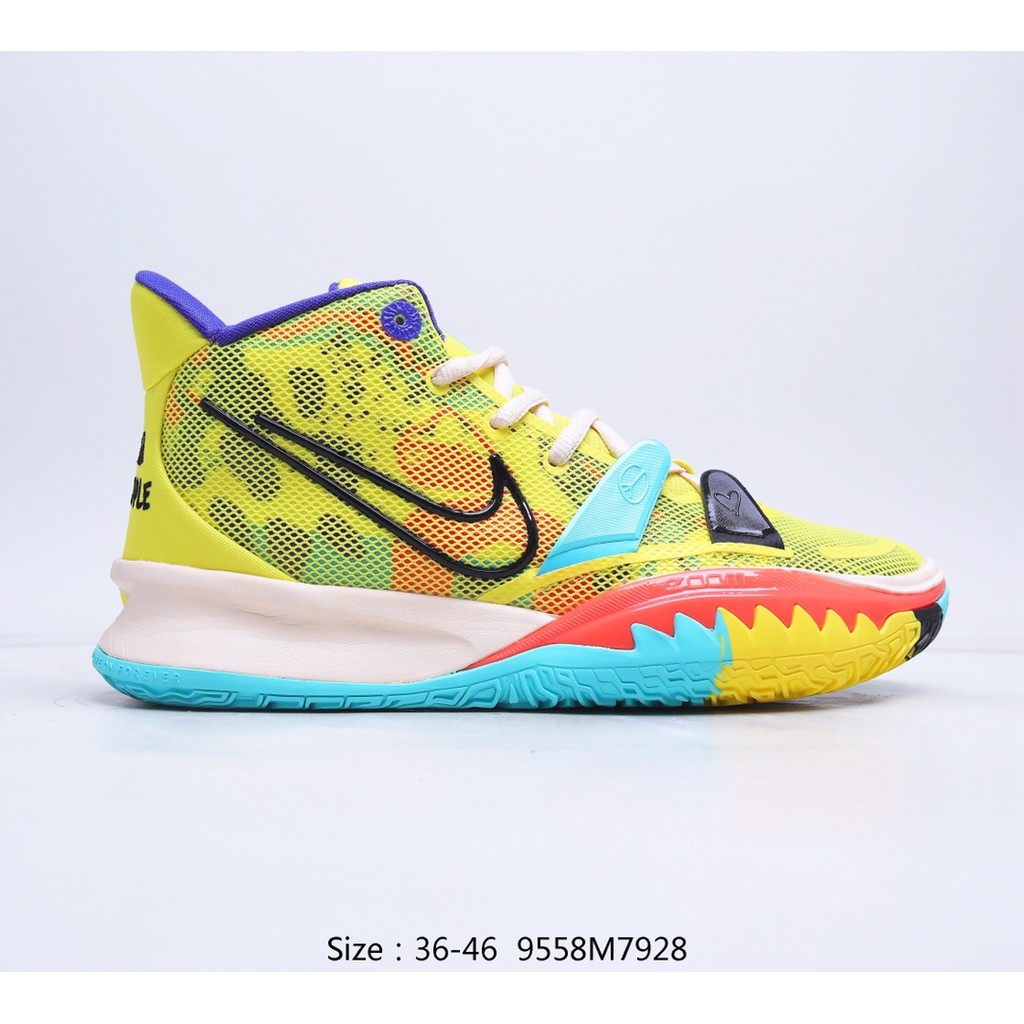 NK Kyrie 7 Irving 7th Generation Indoor Casual Sports Mid Top รองเท้าบาสเก็ตบอล