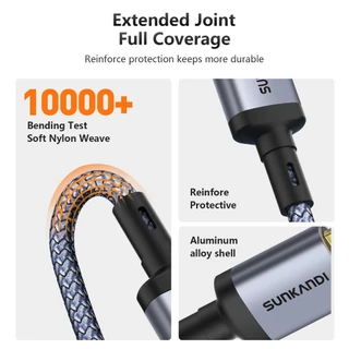 SUNKANDI 5Gbps USB 3.0 ถึง Micro B สายเคเบิลฮาร์ดไดรฟ์สําหรับฮาร์ดไดรฟ์ภายนอกแล็ปท็อปกล้องทีวี