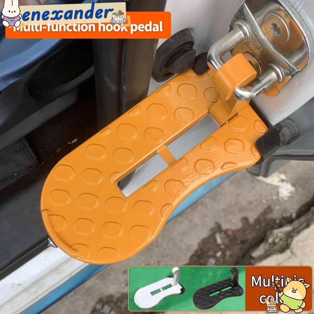 EXER เท้าเหยียบรถยนต์, พื้นผิวป้องกันการลื่นไถลอลูมิเนียม, อุปกรณ์ความปลอดภัยพับออกแบบอเนกประสงค์แร็คหลังคารถขั้นตอนตั้งแคมป์เกียร์