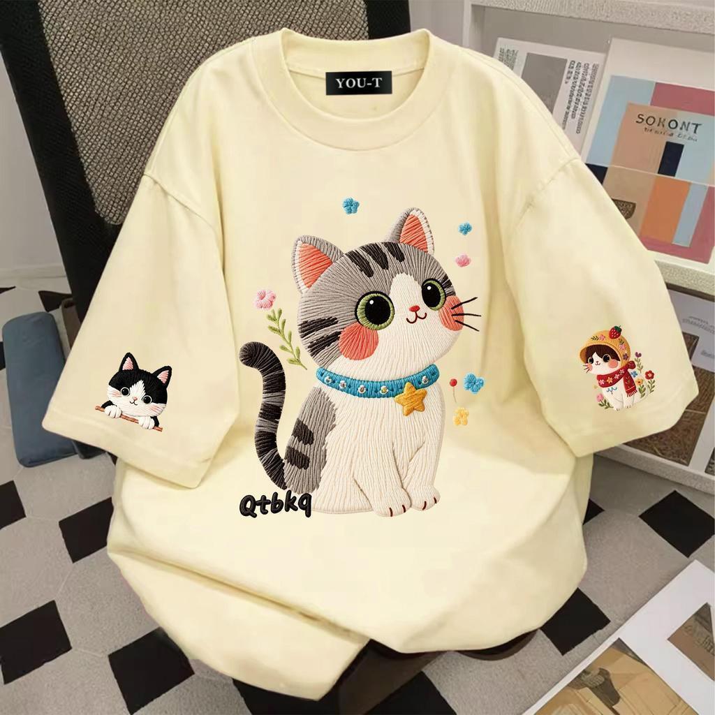 Basi💥เสื้อสีแดง เสื้อปีใหม่ oversize unisex โคตรนุ่ม เสื้อ cotton 100% ไม่หดตัวลาย เสื้อไม่ยับ ลาย 