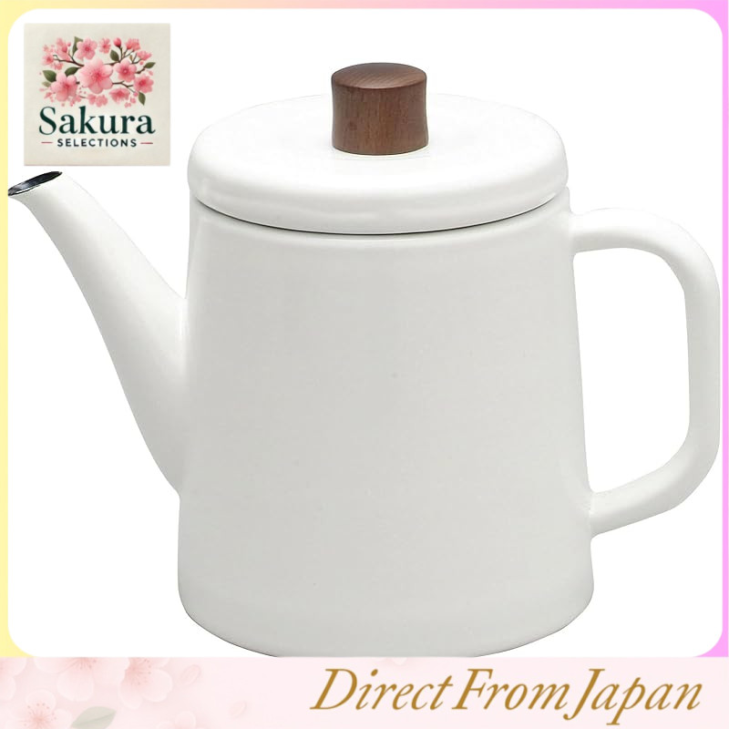 Noda Horo Pot Kettle กาต้มน้ำอีนาเมล ใช้เตาแก๊ส/IH ผลิตญี่ปุ่น ดีไซน์มินิมอล