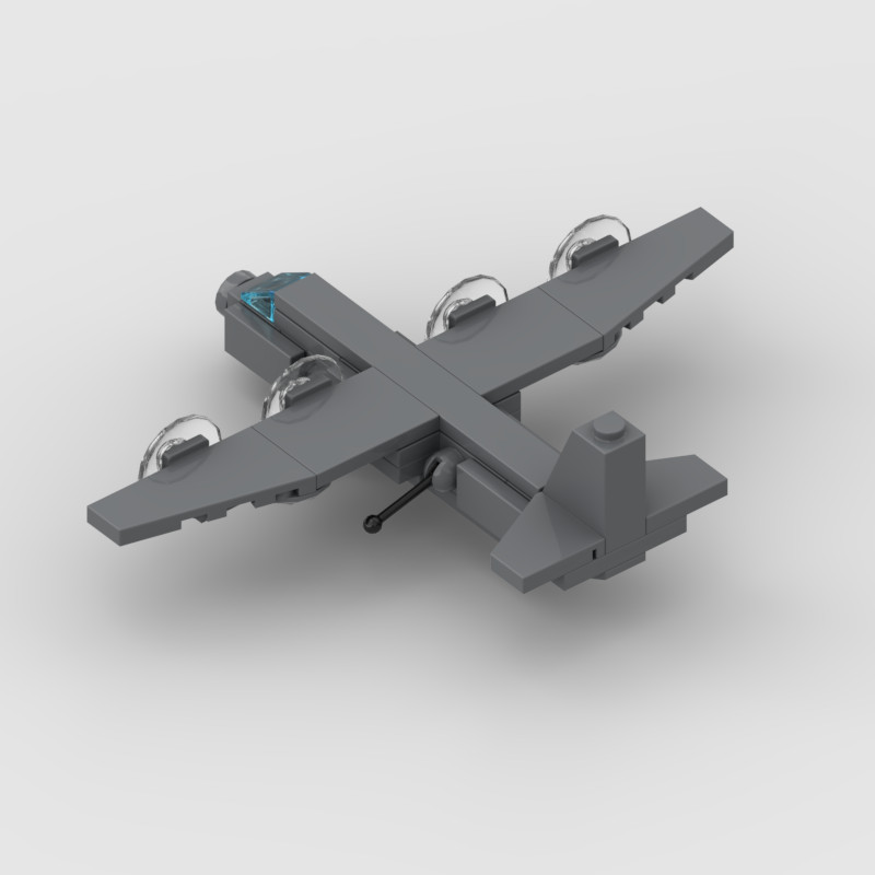 AC-130 Hercules เครื่องบินขนส่ง Attack Air Gunship Building Block MOC เครื่องบินรุ่นของเล่น