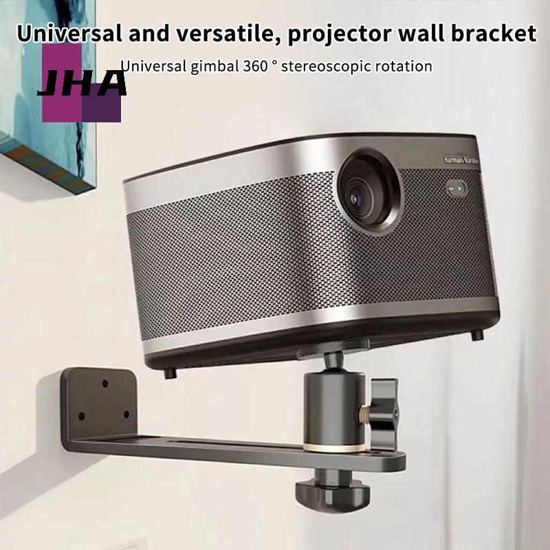 [JHA] Portable Projector Braet 360° Rotatable Wall Mount Beamer Holder Universal 1/4 สกรูสําหรับ XGI