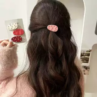 สไตล์เกาหลี กิ๊บติดผม วงรี ลายจุด hair clip มีสีให้เลือกหลากหลาย แฟชั่น อเนกประสงค์ น่ารักและหวาน ส่งไวจากไทย
