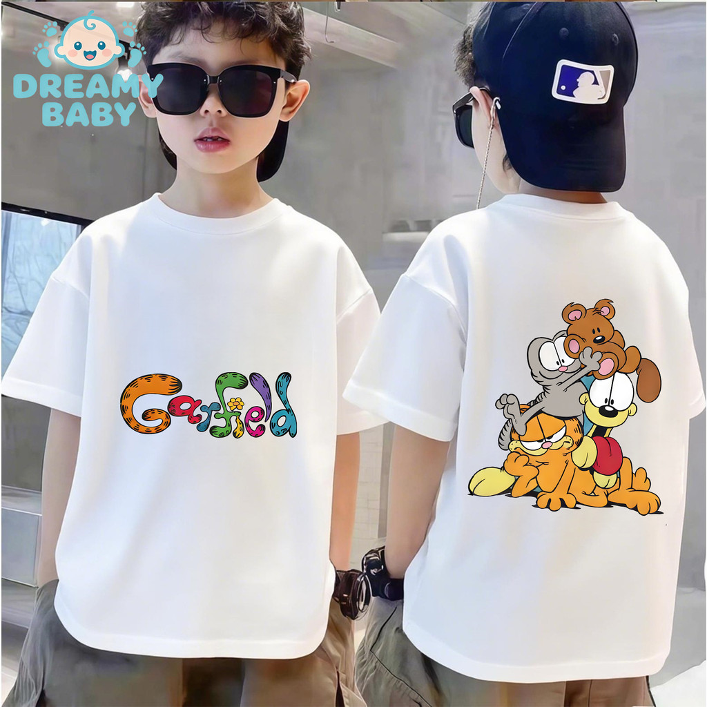 COD (Ho Chi Minh)DREAMY BABY เสื้อยืดเด็กพิมพ์ลายแมวกาแฟ จากเด็กชาย Ho Chi Minh