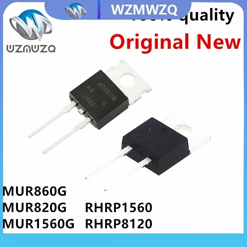 5PCS MUR860 MUR1560G RHRP1560 RURP8120 RURP15120 RURP3060 RHRP860 RHRP30120 MUR1520G MUR820G MUR860 