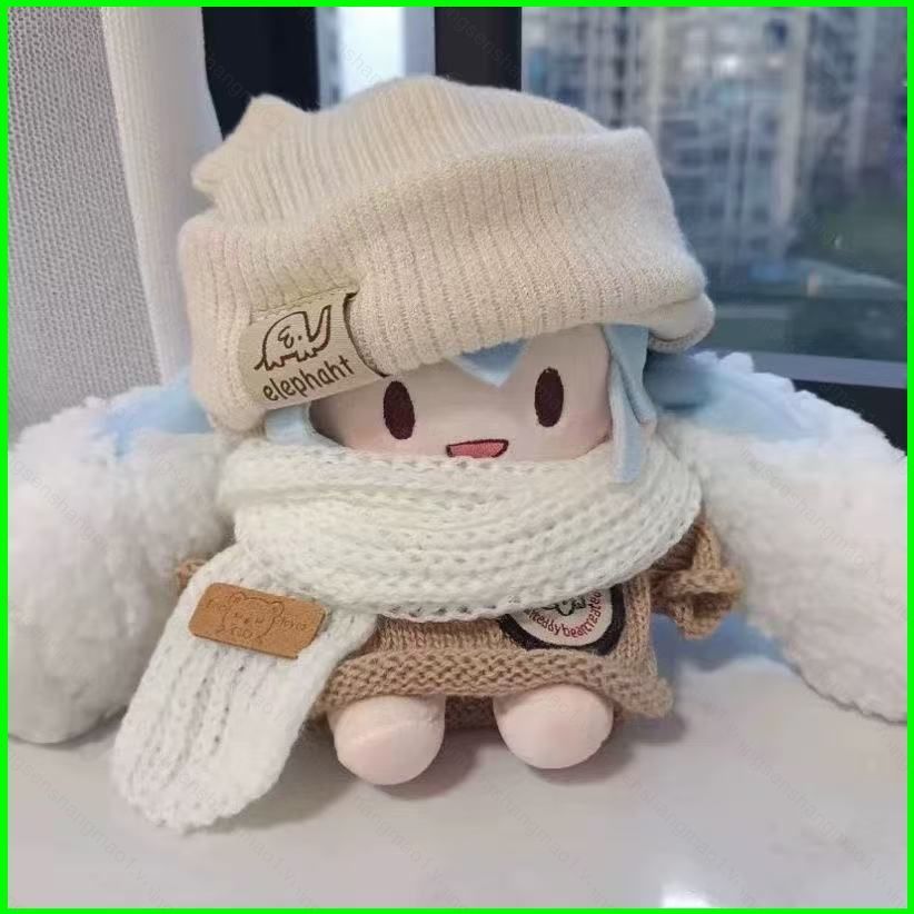 PS1 Hatsune Miku SNOW MIKU น่ารักนักมายากลหมีชุด Plushie Companion ตุ๊กตาเครื่องแต่งกายที่ถอดออกได้ 
