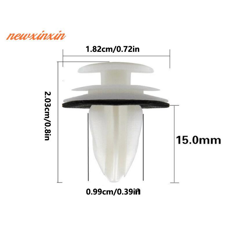 [NT-t] 50/100 ชิ้นแผงประตูรถ W/ซีลแหวน Auto Vehicle Retainer Fastener คลิปกันชนรถ Push Pin Rivet แผงประตูคลิปบอร์ด [ใหม่] - รูปที่ 3