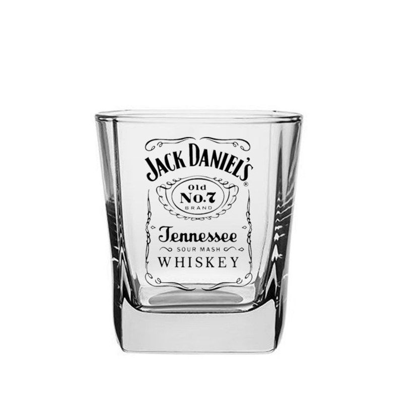 Jack Daniels Jack Daniels แก้ววิสกี้แก้วไวน์แก้วเบียร์แก้วทนความร้อนหนาไร้สารตะกั่ว