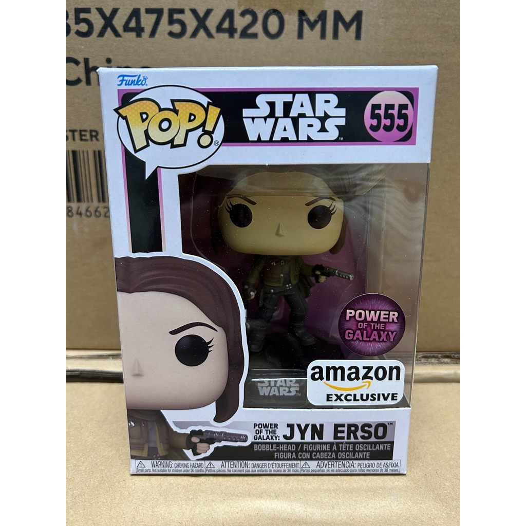 [คลังสินค้าพร้อม] FUNKO POP 555#B8 Star Wars JYN ERSO Amazon กล่องบรรจุภัณฑ์จํากัดข้อบกพร่องกล่องเริ