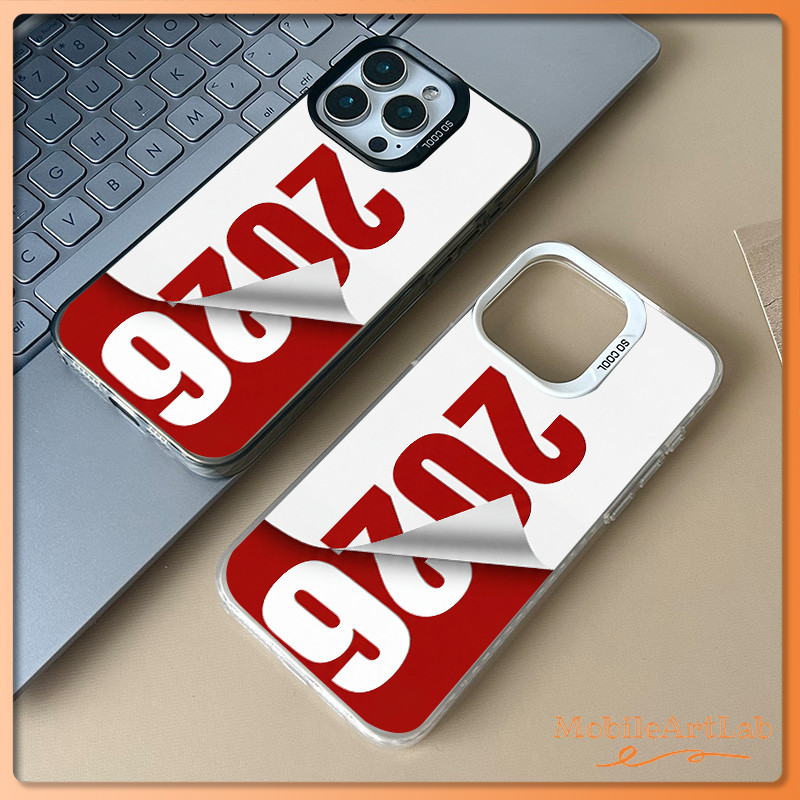 สำหรับ เคสไอโฟน 13 12 11 iPhone 17 16 15 14 PRO MAX 7/8PLUS 2026 สติกเกอร์  แอปเปิ้ลโทรศัพท์ จัดส่งจากประเทศไทย
