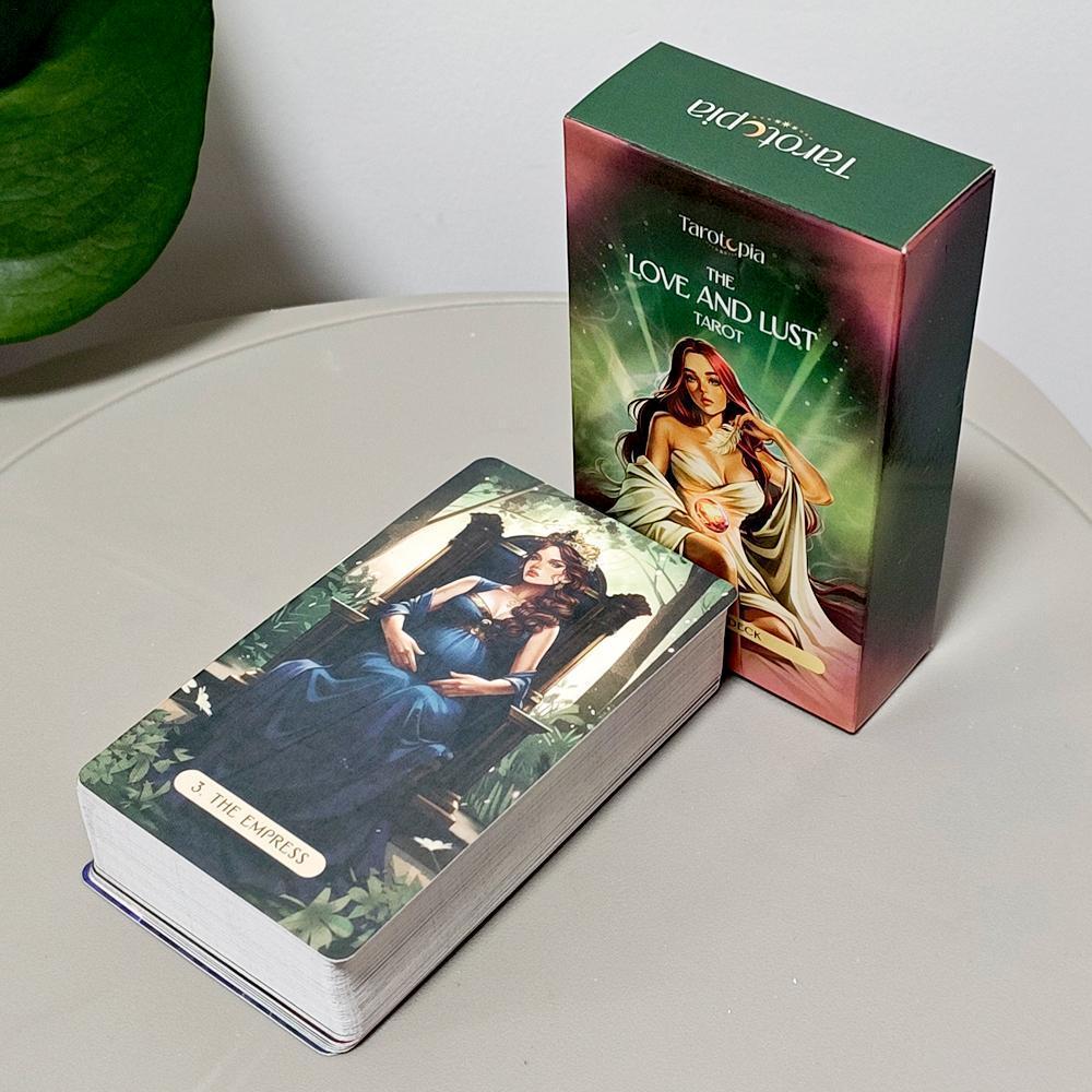 The Love และ Lust Tarot 78-Card Deck Intimacy & Soulful Love การอ่าน 10.3*6 ซม. ศิลปะสมัยใหม่สไตล์ verasat