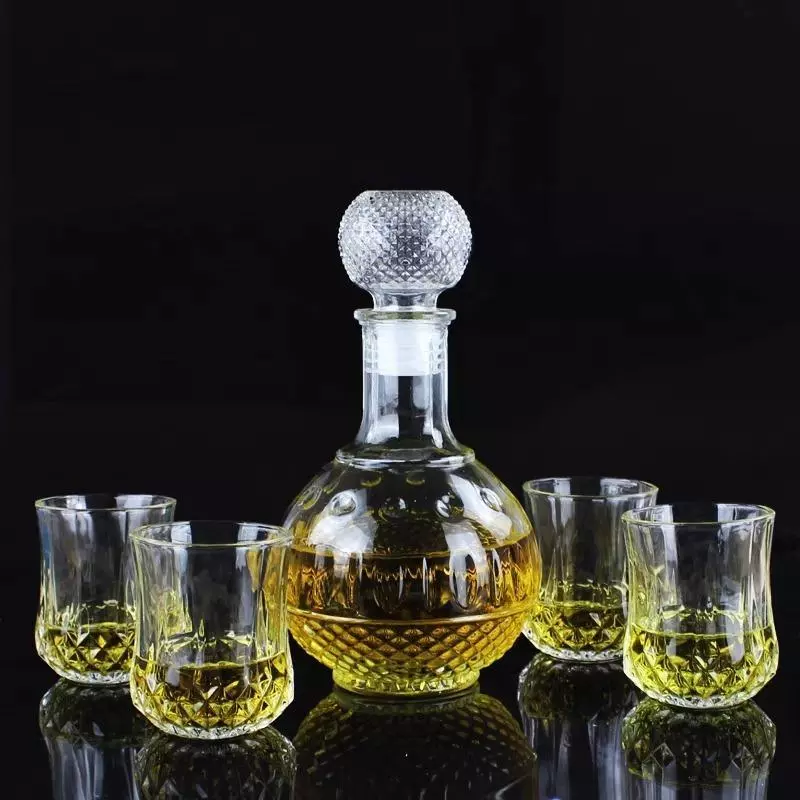 ขวดไวน์ขนาดเล็ก ขวดเหล้า วิสกี้ ขวดคริสตัล Glass bottle thumbnail 8