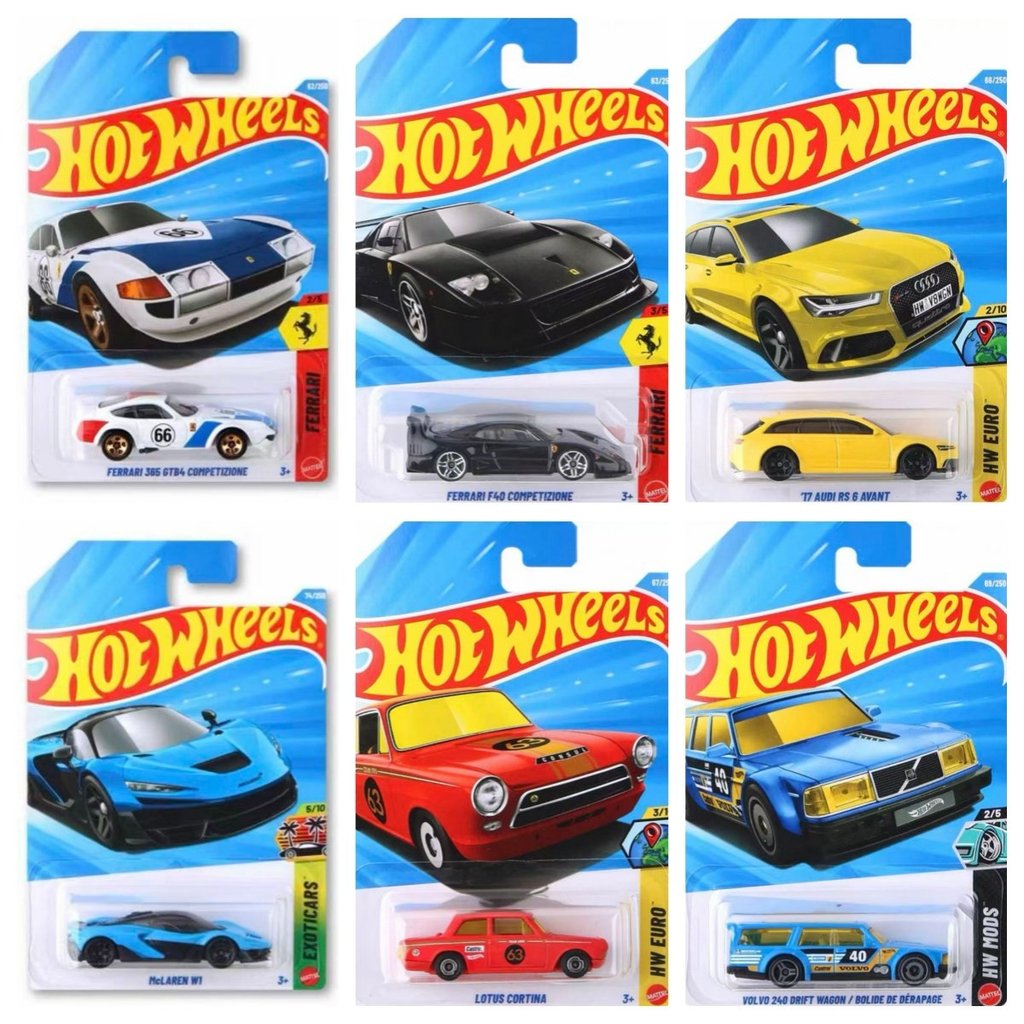 26C Hot Wheels C4982 Hot Alloy รถสปอร์ตขนาดเล็ก 2026C Ferrari Bugatti Porsche Car Model