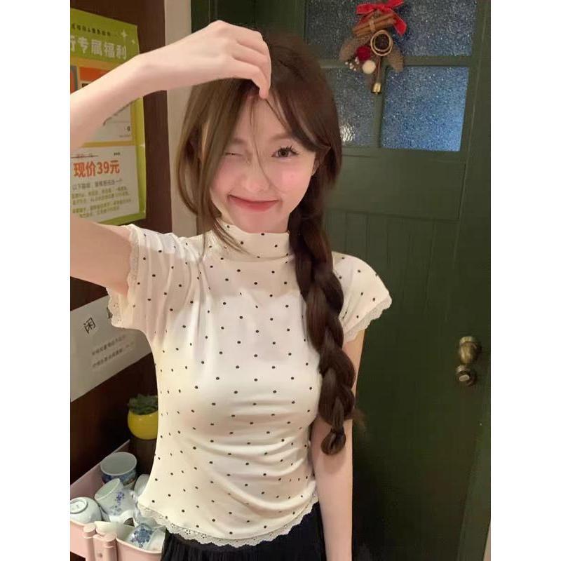 เสื้อผ้า เสื้อยืดแขนสั้น สไตล์เรนด้า สไตล์เกาหลีทันสมัย ​​คุณภาพสูง สินค้าใหม่สำหรับฤดูร้อน