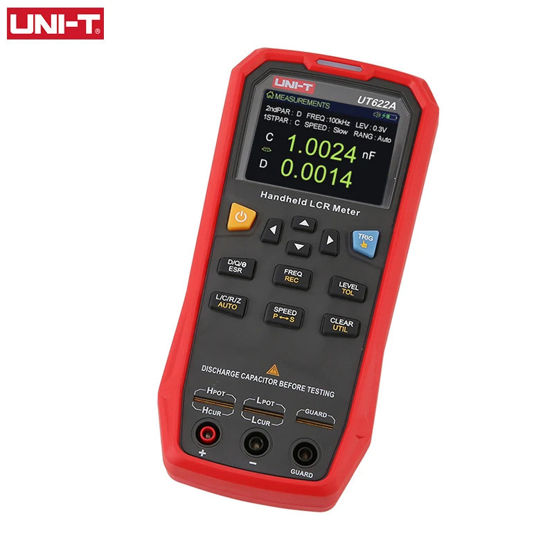 UNI-T UT622A UT622C UT622E Digital Capacimeter LCR Meter ตัวเก็บประจุอิเล็กทรอนิกส์ส่วนประกอบเครื่อง