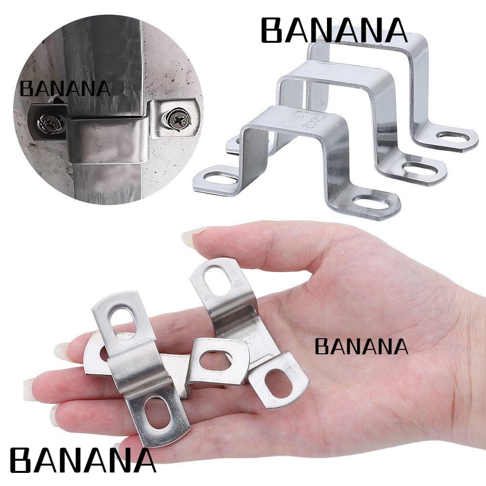 BANANA1 แคลมป์ท่อ Horseback, คลิปกระชับประปา Ohm Tube Card, Thicken 304 สแตนเลส M-รูป U สี่เหลี่ยมผื