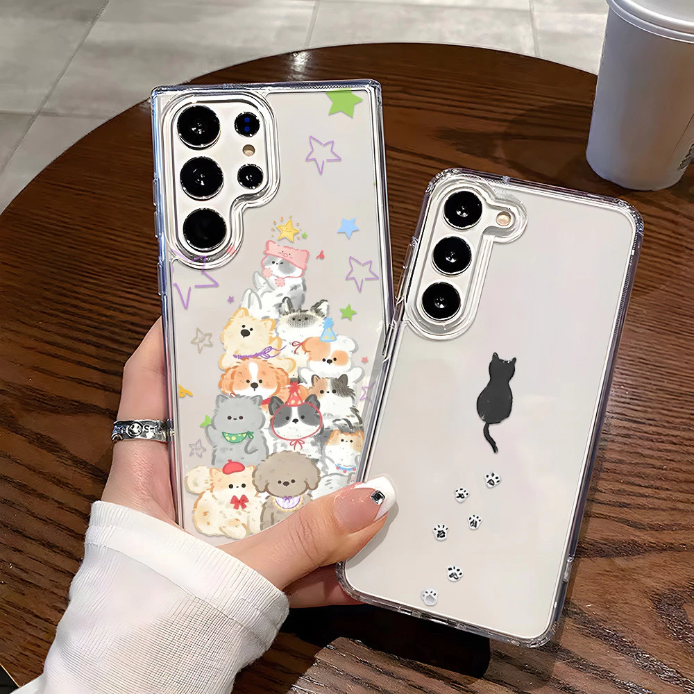 เคสโทรศัพท์กันกระแทกแบบใส For Samsung A57 A07 A56 A17 A37 A36 A05S A22 A55 A26 A06 A50 A73 A35 A72 A15 A25 S26 S25 Ultra