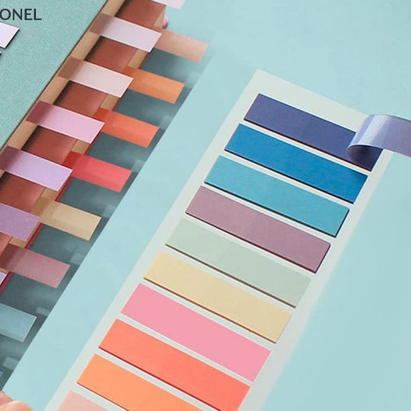 ONEL 60 ชิ้นกันน้ําหลวมป้าย Stiy Notes Index Flags Tab Strip สํานักงานโรงเรียน DIY เครื่องเขียนอุปกร