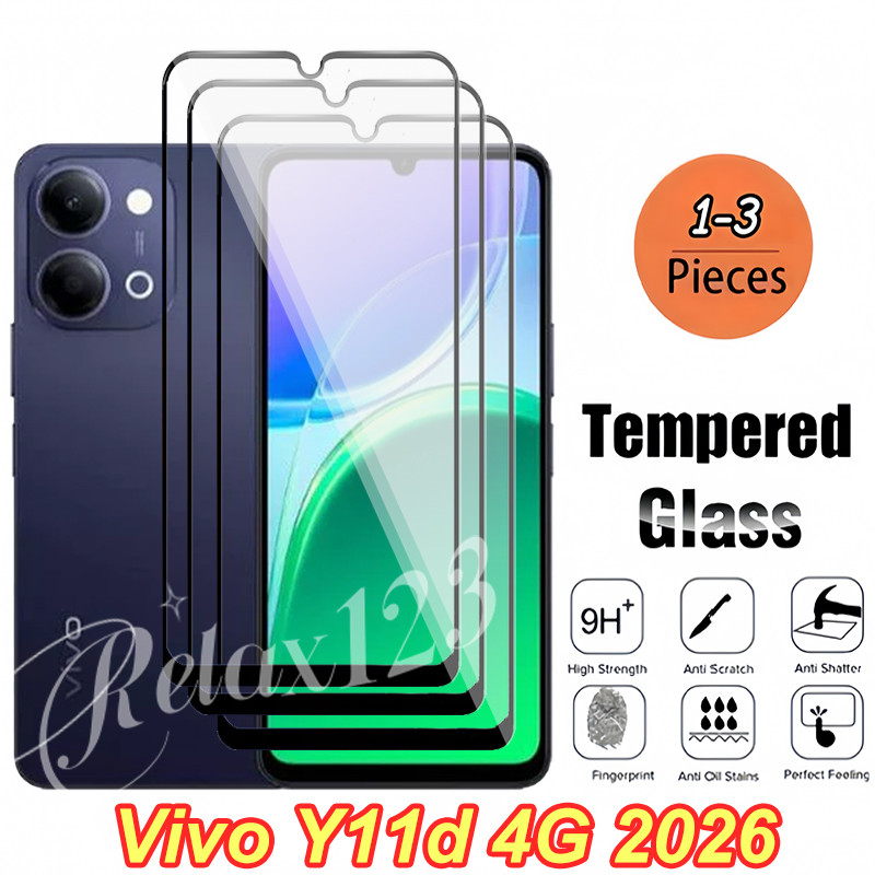 สําหรับ vivo Y11d 4G 3PCS ป้องกันหน้าจอกระจกนิรภัยสําหรับ VIVO Y11D Y21d Y31d Vivo Y 11 D vivo Y 11d