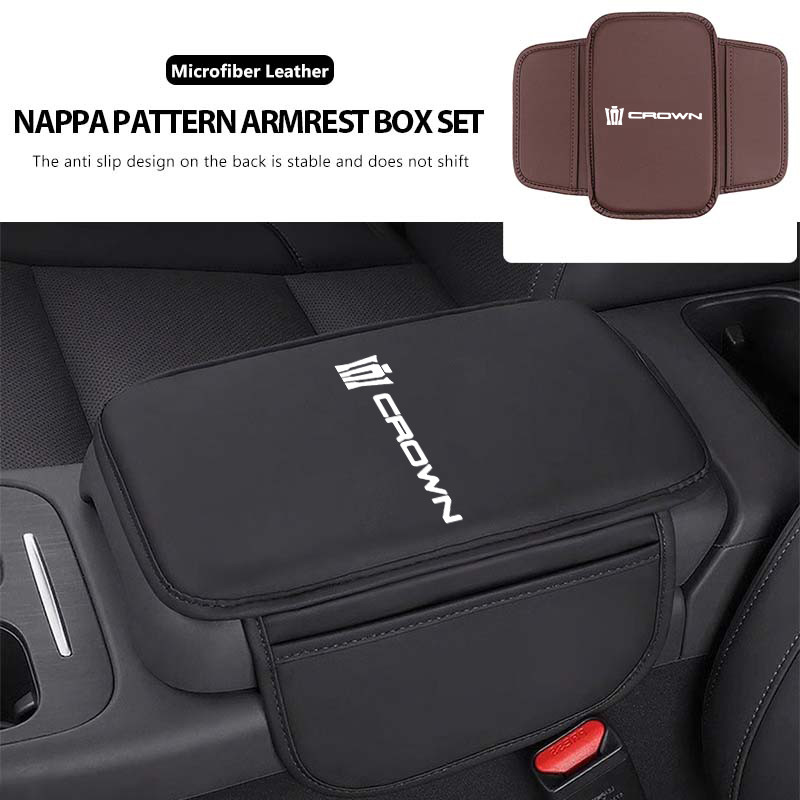 คอนโซลกลางรถคอนโซล Pad สําหรับ Toyota Crown GR Corolla YARIS Auris C-HR Hilux Vios Prius