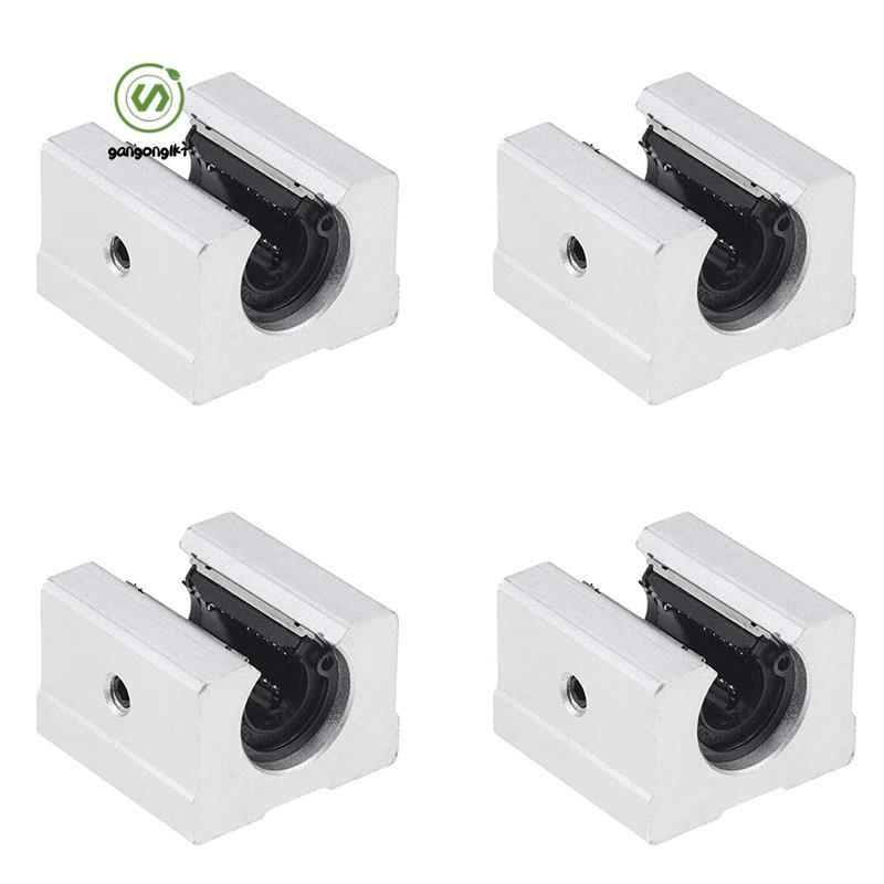 [gangong1kr]4PCS SBR16UU Linear Ball Bearing Slide Block สําหรับ SBR16 Linear Rail Guide