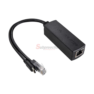 PoE Splitter 48V To 5V / ตัวแปลงไฟ PoE LAN 10/100Mbps (Type C)
