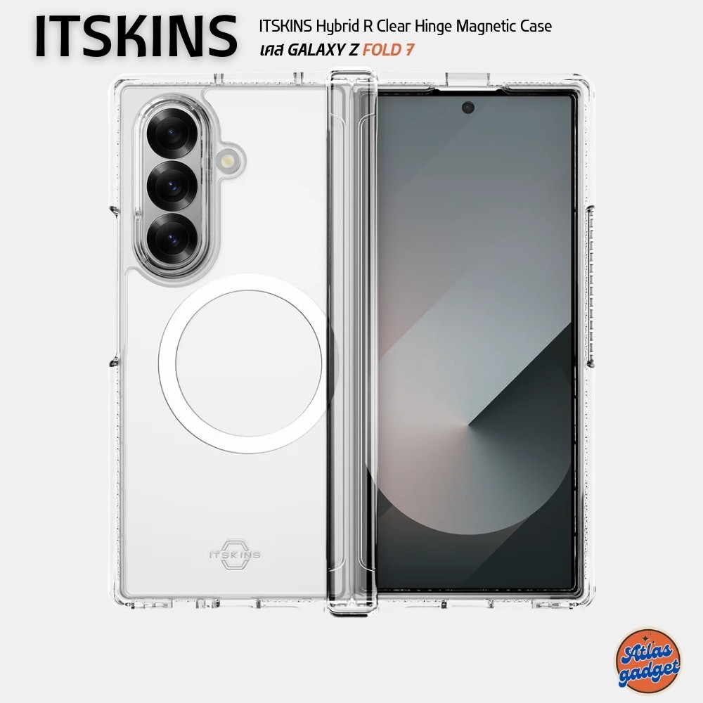 ITSKINS Hybrid R Clear Hinge Magnetic Case เคส Samsung Galaxy Z Fold 7 -  สีใส