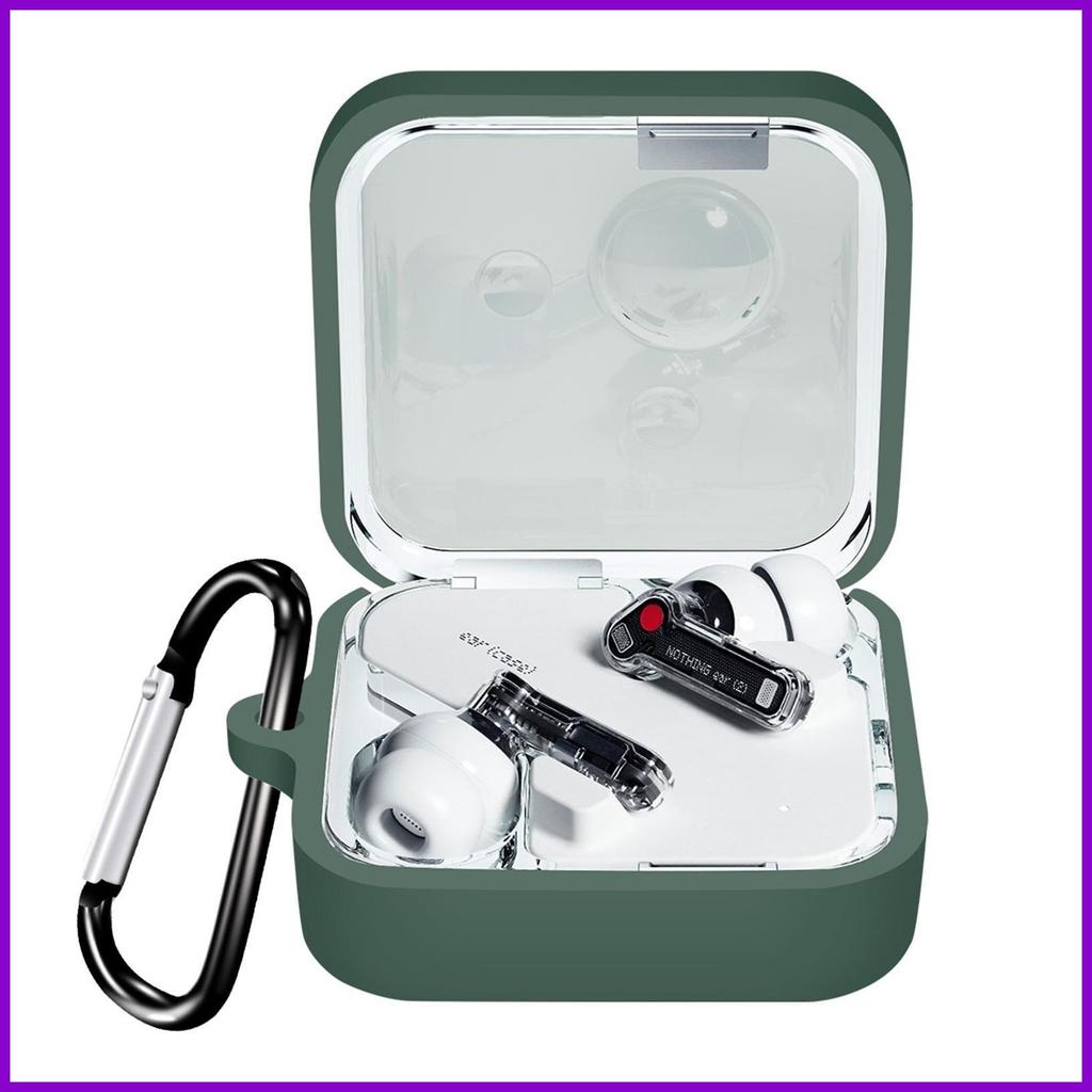 สีทึบซิลิโคนสําหรับ Nothing Ear2 หูฟังฝาครอบป้องกันสําหรับ Nothing Ear 2 หูฟังซิลิโคน meilde