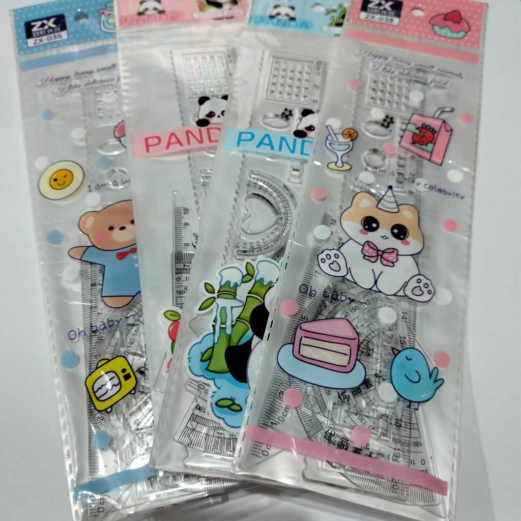 CUTE ELASTIC RULER SET 4 รุ่น -