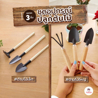 [ เซต 3 ชิ้น ] ชุดอุปกรณ์ปลูกต้นไม้ เซตจัดสวน อุปกรณ์ปลูกแคคตัส เครื่องทำสวน