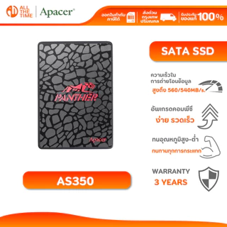 APACER AS350 256GB/512GB SSD SATA 2.5 (เอสเอสดี) ความเร็วสูงสุด R560/W540