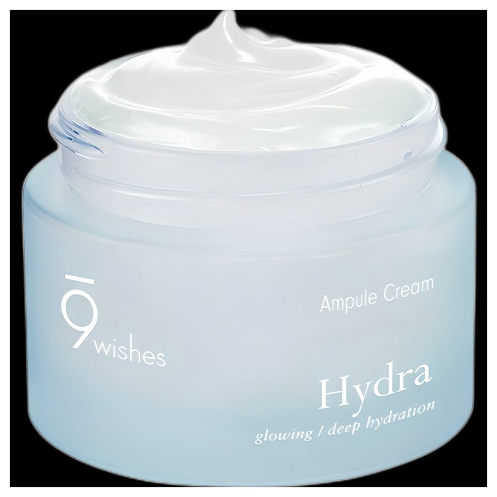 [9wishes] 9Wishes Hydra Ampoule Cream 50 ml 1 ชิ้น / Korean Ampoule Cream / Dewy Finish / ของแท้ 100