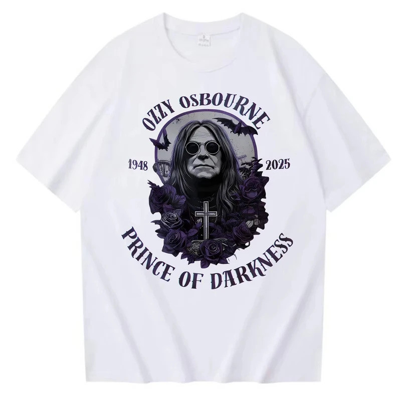 เสื้อยืด Ozzy Osbourne R.I.P สำหรับผู้ชาย เสื้อยืดของขวัญที่ระลึกถึงตำนานร็อค Ozzy Osbourne