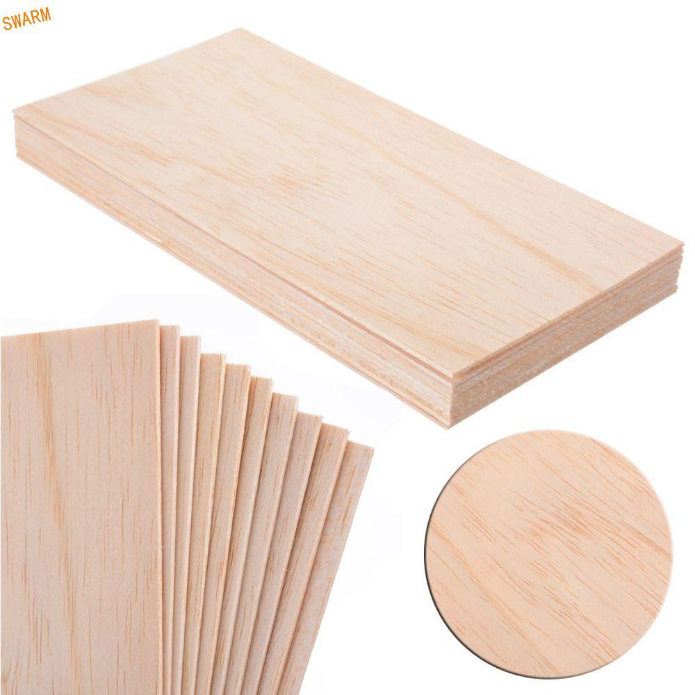 SWARM ไม้อัดประติมากรรม Balsa แผ่นไม้ DIY สําหรับทําโมเดลบ้านเด็ก วัสดุไม้ Board