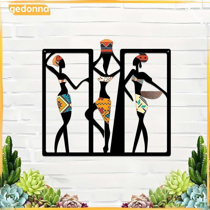 [gedonna] African Wall Decor Art Minimalist African Women for Bedroom Bathroom Office