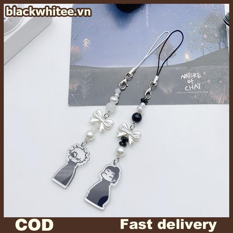 BWHTE อะนิเมะ Jujutsu พวงกุญแจคอสเพลย์ Geto Suguru Satoru Gojo จับคู่ JJK โทรศัพท์ Charm อุปกรณ์เสริ