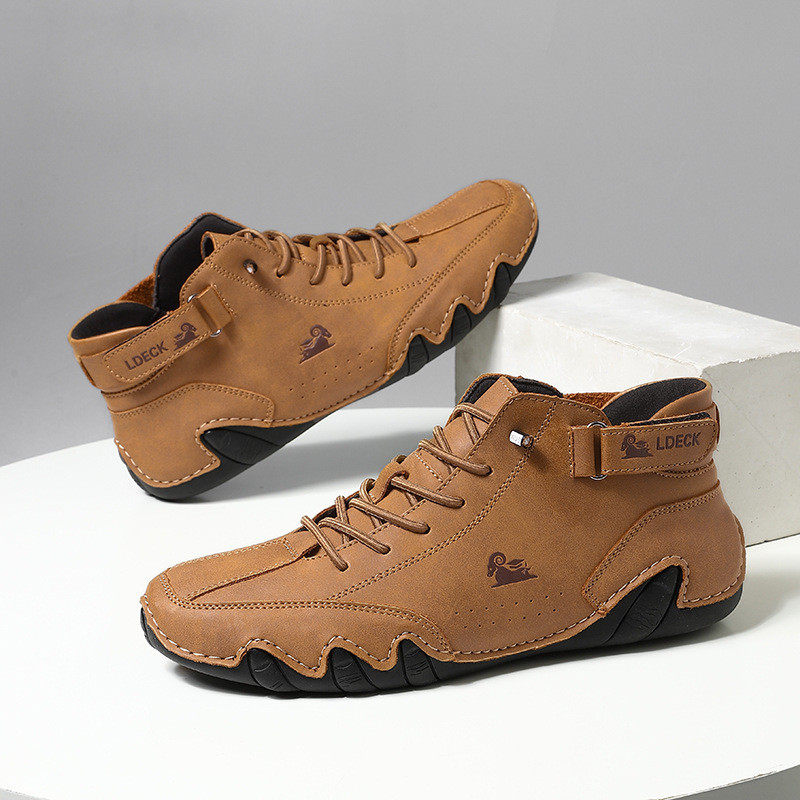 Martin Boots ฤดูใบไม้ร่วงฤดูหนาว High-Top Octopus รองเท้าผู้ชายรองเท้าสั้นลําลอง
