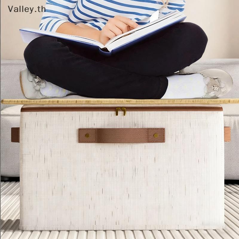 [Valley] พร้อมตู้เสื้อผ้าแบบซิปสําหรับบ้านแบบพกพาประหยัดพื้นที่ทนทานกล่องเก็บเสื้อผ้าแบบพับได้ TH