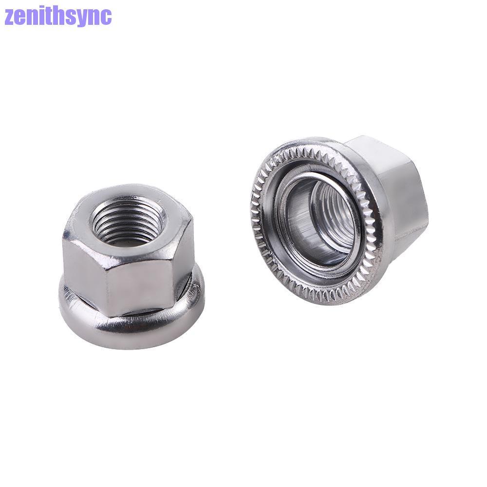 ZENITHSYNC Hub Nuts ส่วนประกอบสำหรับจักรยานFixed GearและMTB ขนาดM9และM10