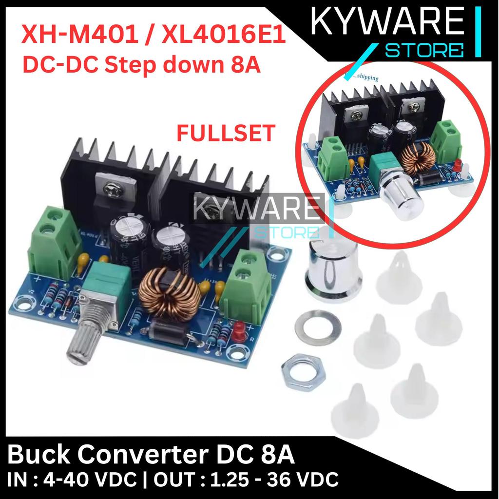 KYWARE XH-M401 XL4016 Step Down DC Buck Converter XH M401 XL 4016 8A แรงดันไฟฟ้ากําลังสูง XL4016E1