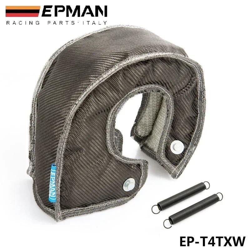 EP  คาร์บอนไฟเบอร์ Turbo ผ้าห่มความร้อน Shield Cover ประสิทธิภาพสูงสําหรับ T4 GT45 GT40 GT47 EP-T4TX