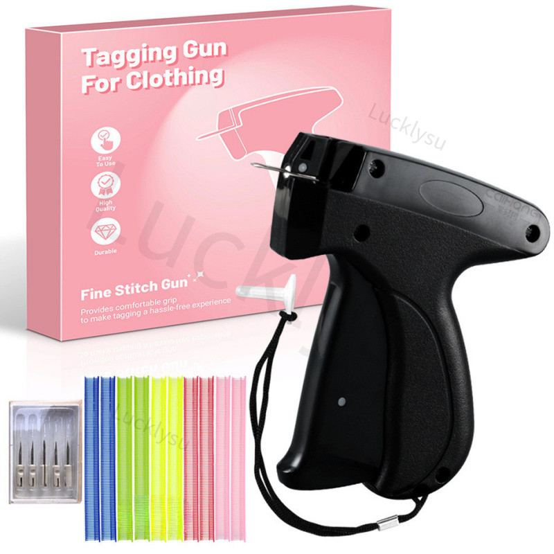 Stitch Gun สําหรับเสื้อผ้า Stitchy Tragging Gun สําหรับเสื้อผ้า Stitchy Quick Clothing Fixer -รวม 1,000 ตัวติดตั้งสีสันสดใส & 6 เข็ม
