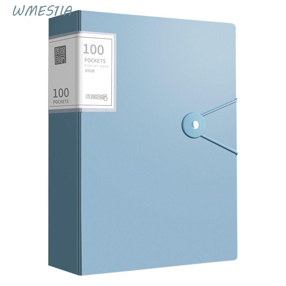WMES1IA แฟ้ม A4, แฟ้มเก็บเดสก์ท็อปกันน้ํา A4, 40/60/100 แผ่นขนาดใหญ่ความจุกันฝุ่นมัลติฟังก์ชั่นเอกสา