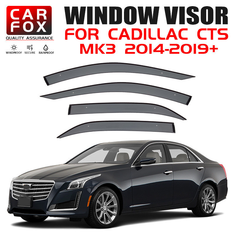 เหมาะสําหรับ CADILLAC CTS กันฝน คิ้ว CADILLAC CTS ที่บังแดดหน้าต่างพร้อมสต็อกขายร้อน