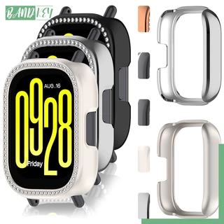 เคสพีซีเพชรระยิบระยับ for Smartwatch Redmi Watch 5 Active ป้องกันหน้าจอกันชนปกคลุมสำหรับดูสมาร์ท for Redmi Watch 5 Lite